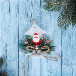 Украшение ёлочное «Зимнее волшебство. Ёлочка», новогоднее, 9×11 см, белое