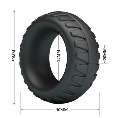 Черное эрекционное кольцо Dilson