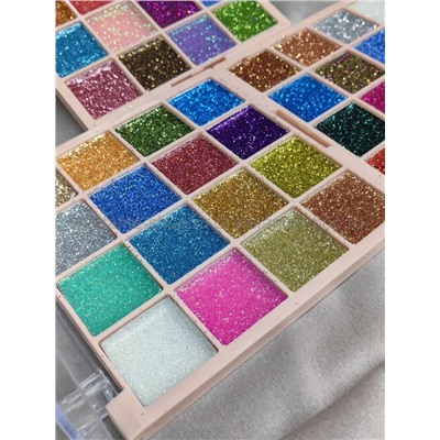Палетка теней для век Feraas Glitter 16 цветов, в ряду 3 шт