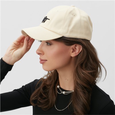 Кепка MINAKU «Heart», бежевая, размер 56-58