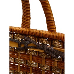 Корзина плетёная для хранения «Пикник», 26×35×37, ротанг