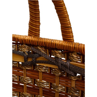 Корзина плетёная для хранения «Пикник», 26×35×37, ротанг