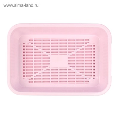 Туалет средний с сеткой 36×26×6.5 см, розовый