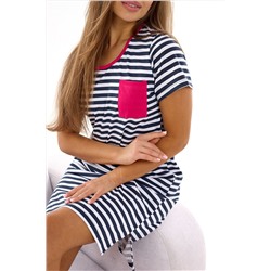 Туника в полоску с карманом REAL НАТАЛИ, 1074390