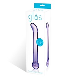 Гладкий стеклянный стимулятор G-Spot Tickler - 17 см.