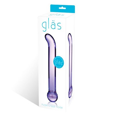 Гладкий стеклянный стимулятор G-Spot Tickler - 17 см.