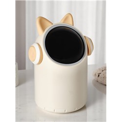 Ведро для мусора сенсорное настольное SAVANNA, 2 л, в ушах и наушниках, бежевое