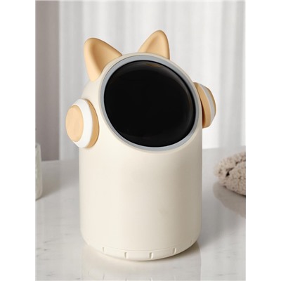 Ведро для мусора сенсорное настольное SAVANNA, 2 л, в ушах и наушниках, бежевое