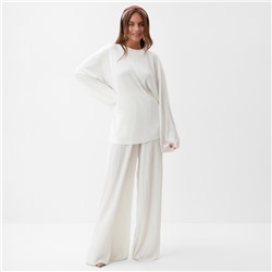 Костюм женский (блуза, брюки) MIST Classic collection, размер 40-42, белый