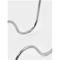 УЦЕНКА Подставка для крышек Доляна, 22.5×19.5×15.5 см, на 5 предметов, цвет хром