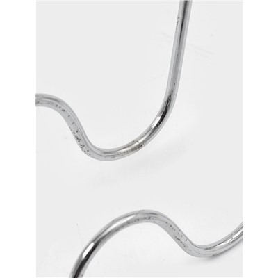 УЦЕНКА Подставка для крышек Доляна, 22.5×19.5×15.5 см, на 5 предметов, цвет хром