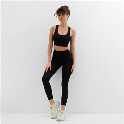 Топ MINAKU: SPORTLY, цвет чёрный р-р S