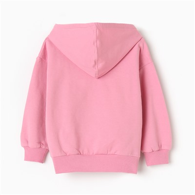 Толстовка для девочек НАЧЕС, цвет розовый, рост 152