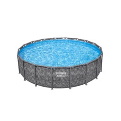 Бассейн каркасный Steel Pro Max, 549×132 см, фильтр-насос, лестница, тент, круглый, 561KC Bestway