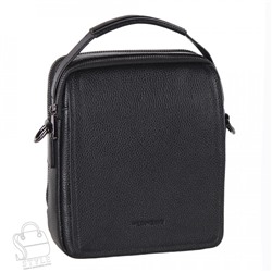 Сумка мужская кожаная 9913-2H black  Heanbag