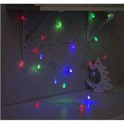 Гирлянда елочная "Шарики льда" разноцветная 5м