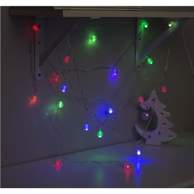 Гирлянда елочная "Шарики льда" разноцветная 5м