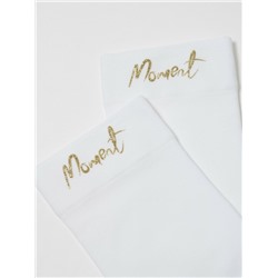 Полиамидные CONTE FANTASY Матовые носки с сияющей термоаппликацией Moment