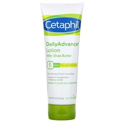 Cetaphil, DailyAdvance, лосьон с маслом ши, 226 г (8 унций)