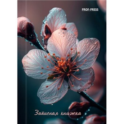 Записная книжка А7 64л клетка "КРАСИВЫЙ ЦВЕТОК" 64-1690 Проф-Пресс