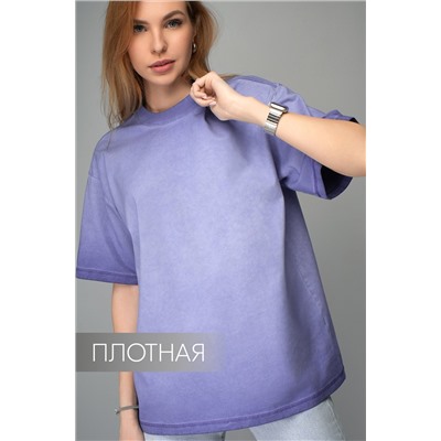 Женская футболка оверсайз с эффектом градиент Happyfox