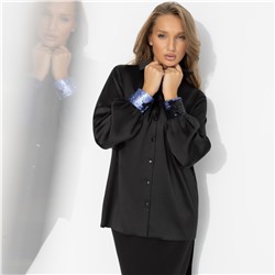 Рубашка с акцентными манжетами, Лабиринт обещаний (роскошь)