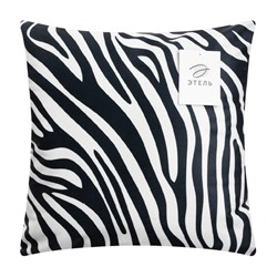 Наволочка декоративная Этель «Зебра» 40×40 см, велюр, 100% п/э