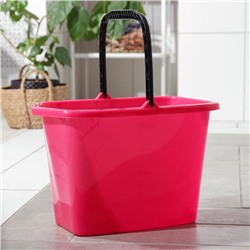 Ведро хозяйственно прямоугольное со сливом, 9.5 л, пластик, МИКС