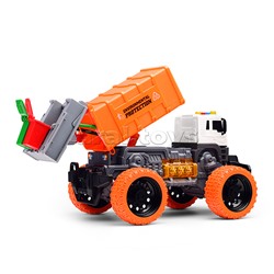 Машина "Мусоровоз Мега Сити" 1:16 (свет, звук) в коробке (оранжевый)