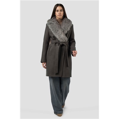 02-3072 Пальто женское утепленное (пояс)