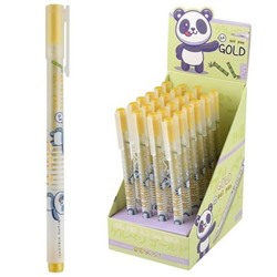 Ручка гелевая "UniWrite.KAWAII ANIMALS.Мишка" 0.8 мм золотая 20-0372/02 Bruno Visconti