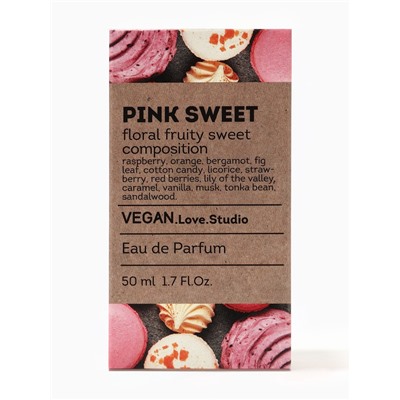 Парфюмерная вода женская Vegan Love Studio Pink Sweet, 50 мл (по мотивам Pink Sugar (Aquolina)