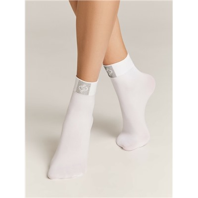 Полиамидные CONTE FANTASY Матовые носки с сияющей термоаппликацией Conte