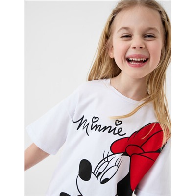 Комплект трикотажный для девочек: фуфайка (футболка), шорты