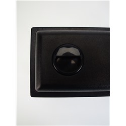 Аквариум «Прямоугольный» с крышкой, 10 л, 32×15×21/26 см, чёрный