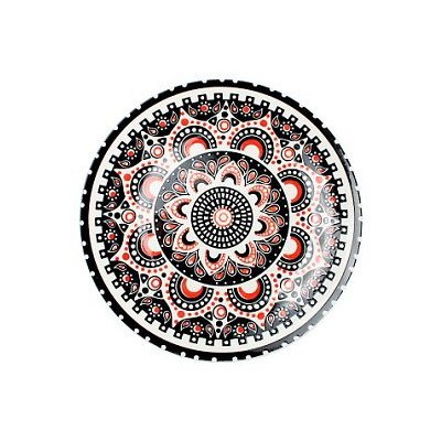 Тарелка 20см плоская фрф круглая Восточная сказка 12/72, т8-3310ц