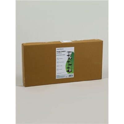 Подставка для цветов Greengo, 7 полок, 36×23×120 см, напольная, каркас металл, полки МДФ, чёрная