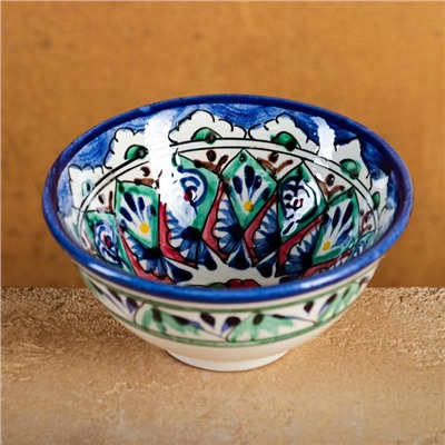 Пиала для чая Риштанская Керамика «Узоры», 200 мл, d=11 см, МИКС