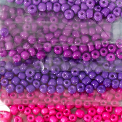 Бисер круглый 6/0 «Оттенки заката», 8 цветов × 10 г