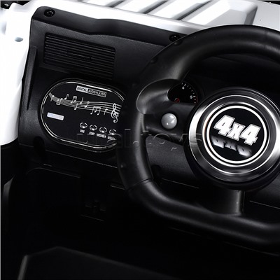 Электромобиль детский "Внедорожник" (цвет белый)