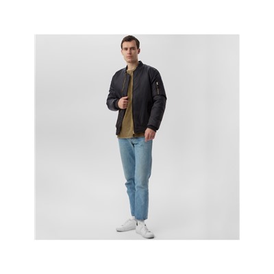 Бомбер мужской на молнии MIST, размер 52, черный