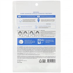 Mediheal, Hydro, улучшенная увлажняющая тканевая маска с капсулой, 1 шт., 23 мл (0,77 жидк. унции)