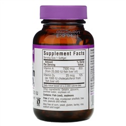 Bluebonnet Nutrition, витамины A и D3, 100 капсул