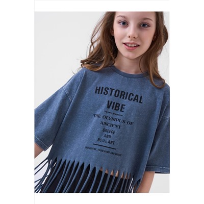 Фуфайка трикотажная для девочек (футболка) PLAYTODAY, 1242972