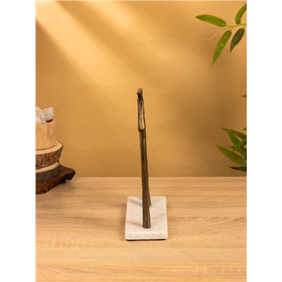 Фигурка интерьерная «Конь на пьедестале», 29.5×8×29 см, алюминий, мрамор