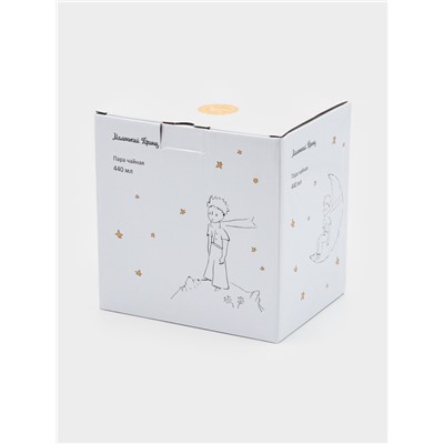 Чайная пара Quinsberry «Маленький принц», чашка 440 мл, блюдце d=16 см, фарфор, белая