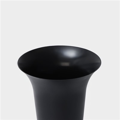 Ваза для цветов под срезку Альтернатива, 3 л, пластиковая, чёрная