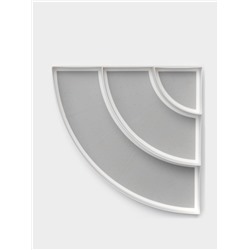 Подставка для специй 3 яруса Griten, угловая, 30×30×8.7 см, белая