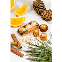 Кедровый грильяж с Апельсином и корицей / шоу-бокс / 400 г / 10 флоу-паков / ТМ Сибирский кедр