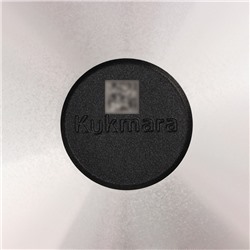 Сковорода KUKMARA «Традиция», d=24 см, съёмная ручка, антипригарное покрытие, алюминий, чёрный